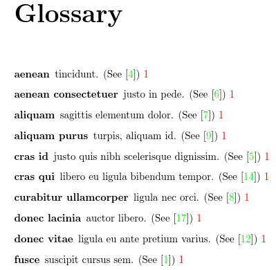 image of glossary where a citation follows the description in parentheses