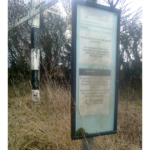 image of sign fastened to post