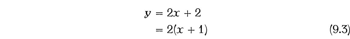 Image of result: as the earlier example but the second equation has been numbered