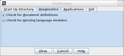 image of properties dialog with diagnostics tab selected